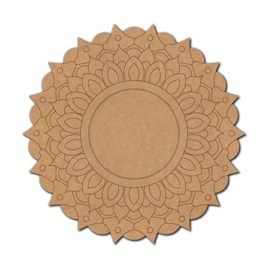 Mirror Mandala Pre Marked MDF Design 1