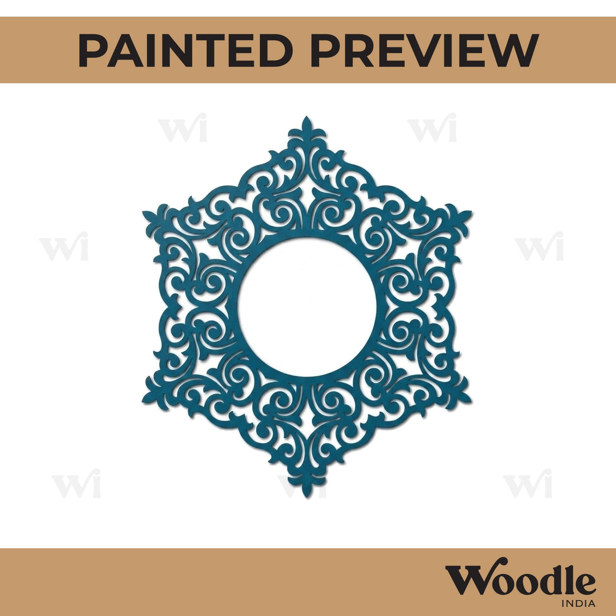 Mirror Plate Cutout MDF Design 1