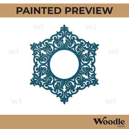 Mirror Plate Cutout MDF Design 1