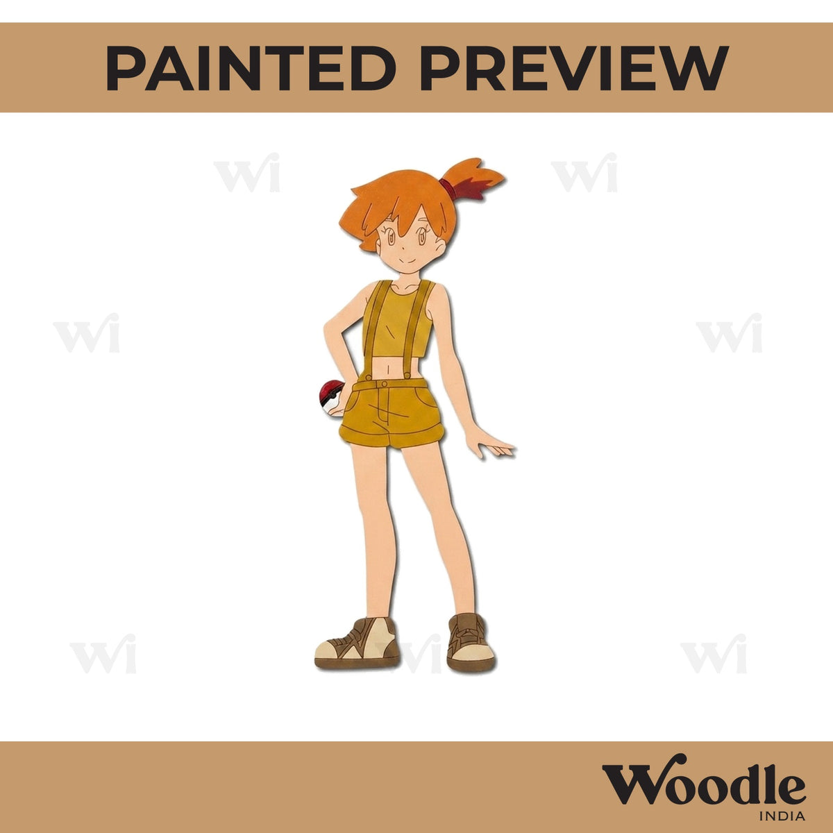 Misty Pokemon Pre Marked MDF Design 1