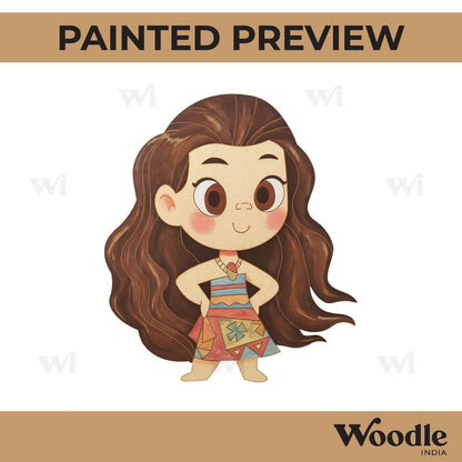 Moana Disney Girl Pre Marked MDF Design 3