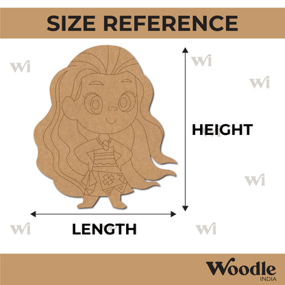 Moana Disney Girl Pre Marked MDF Design 3