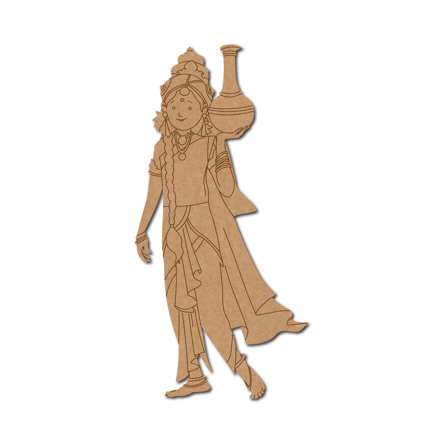 Mohini Avatar Of Lord Vishnu Pre Marked MDF Design 1