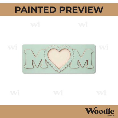 Mom Heart Pre Marked Base MDF Design 1