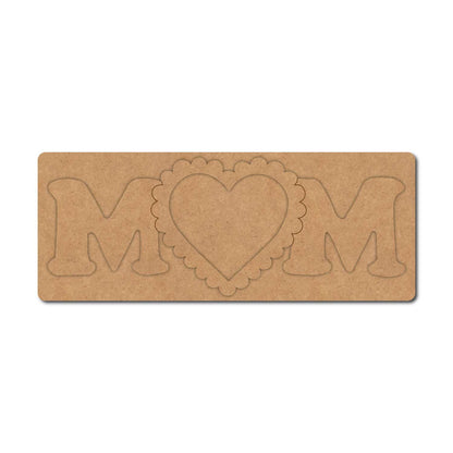 Mom Heart Pre Marked Base MDF Design 1