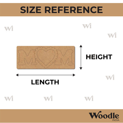Mom Heart Pre Marked Base MDF Design 1