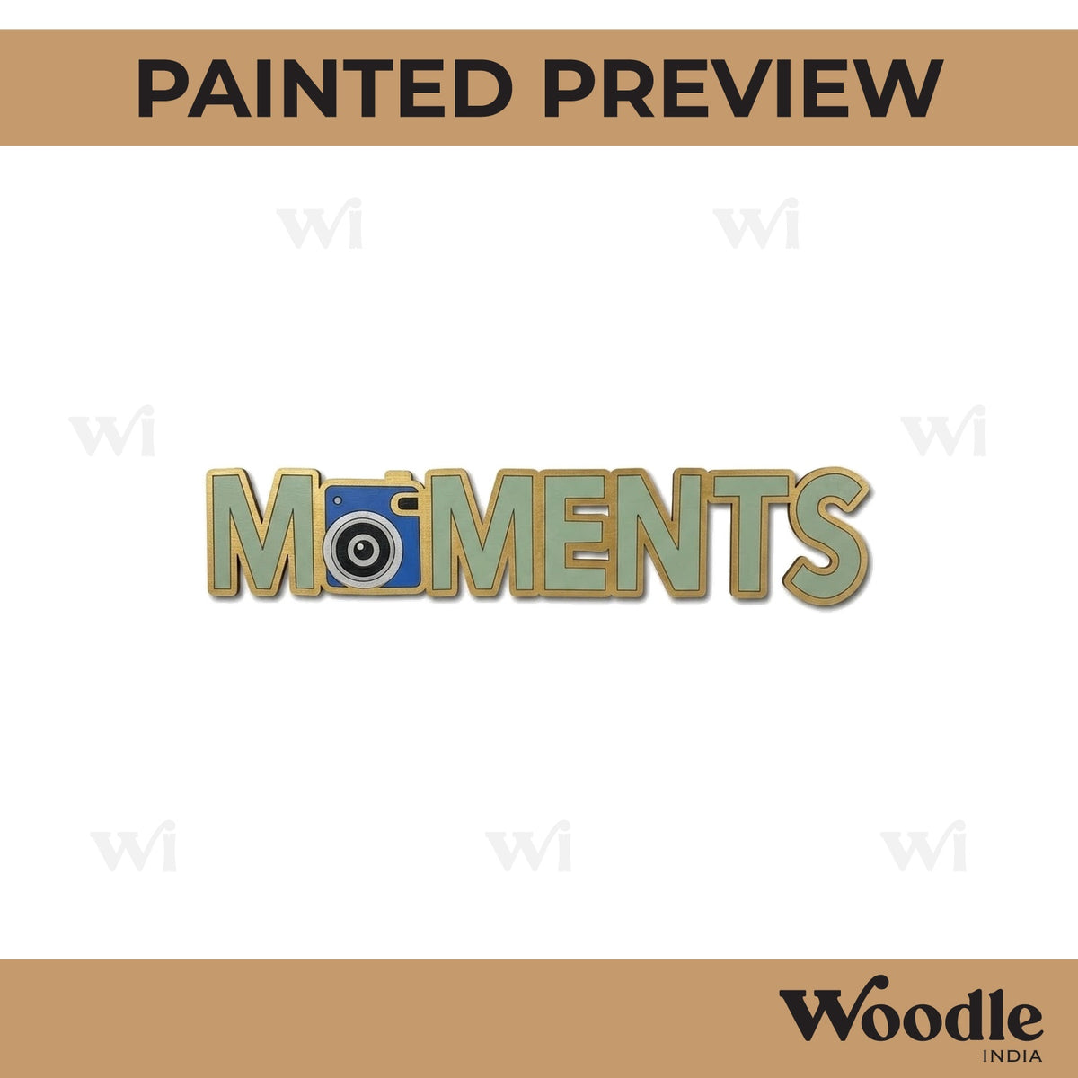 Moments Text Pre Marked MDF Design 1