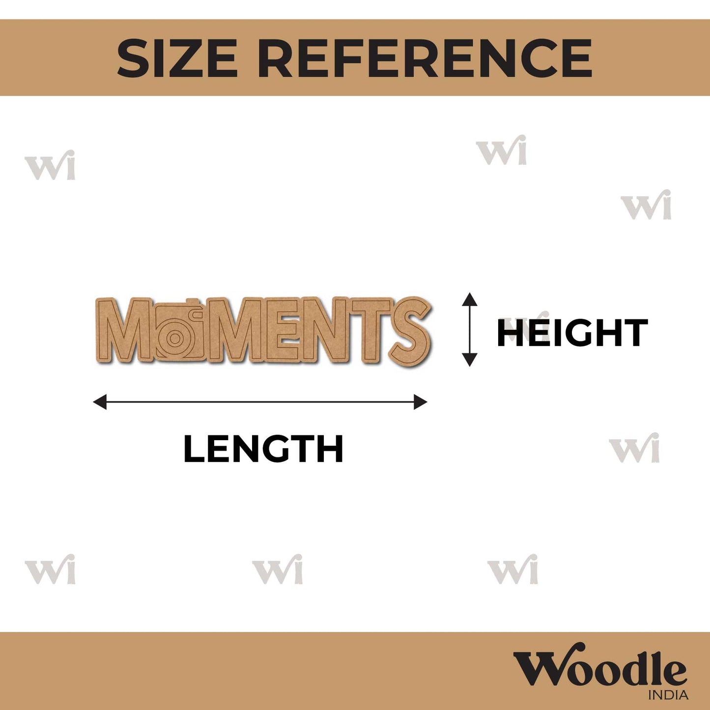 Moments Text Pre Marked MDF Design 1