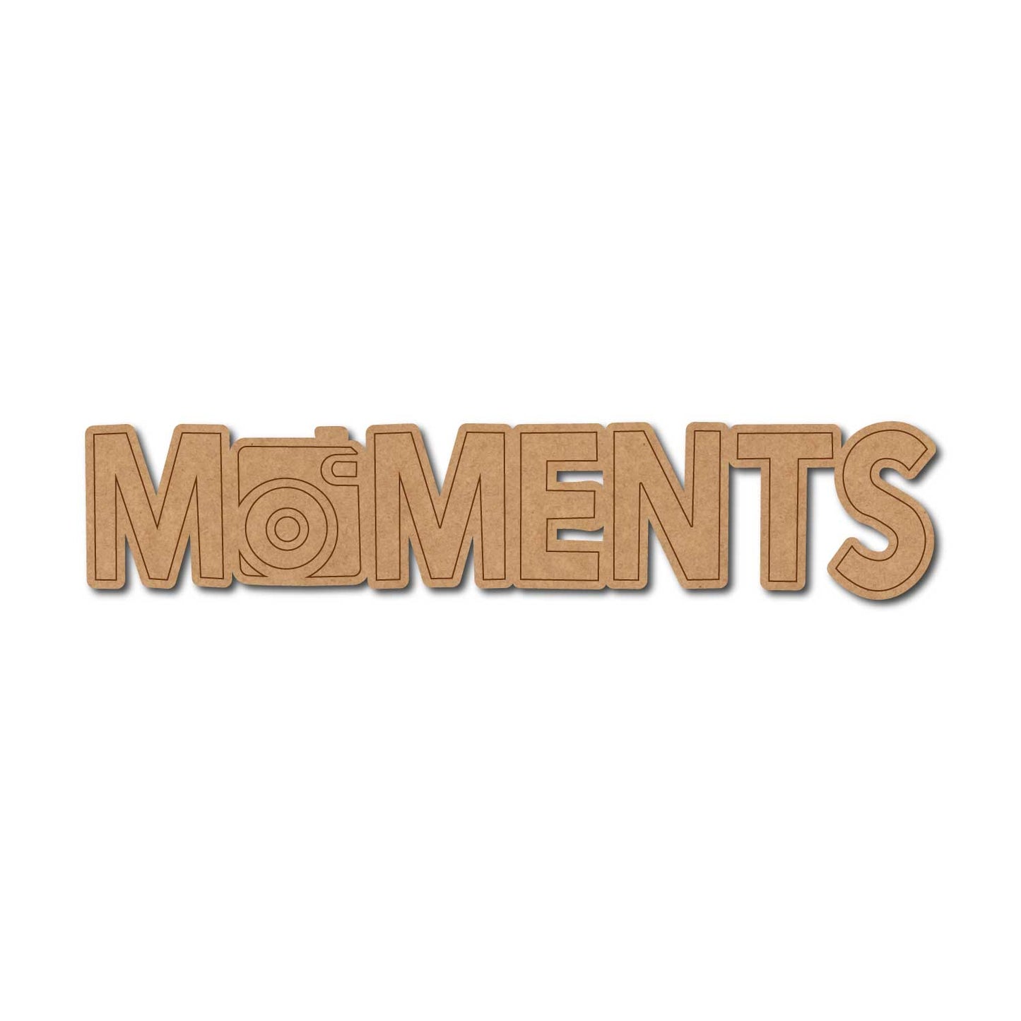 Moments Text Pre Marked MDF Design 1