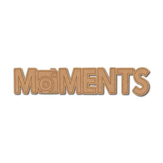 Moments Text Pre Marked MDF Design 1