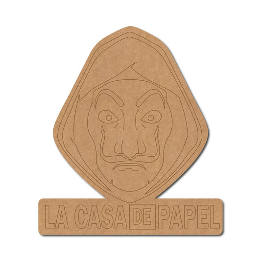 Money Heist Pre Marked Base MDF Design 1