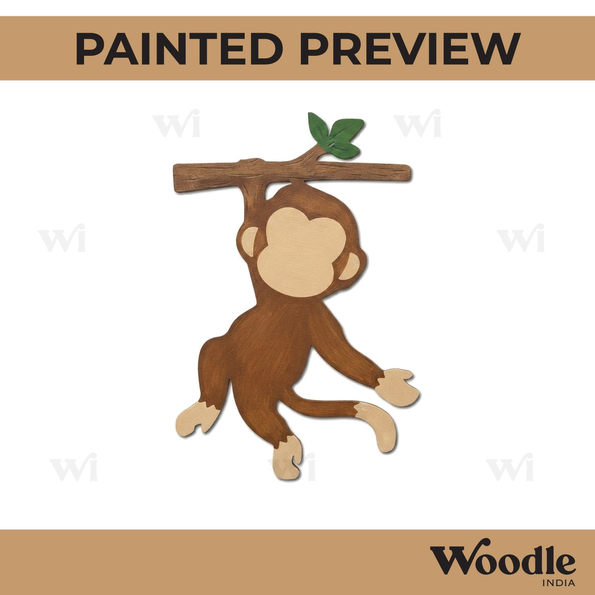 Monkey Cutout MDF Design 1