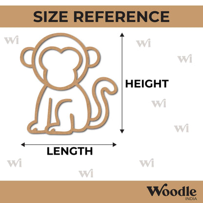 Monkey Cutout MDF Design 2