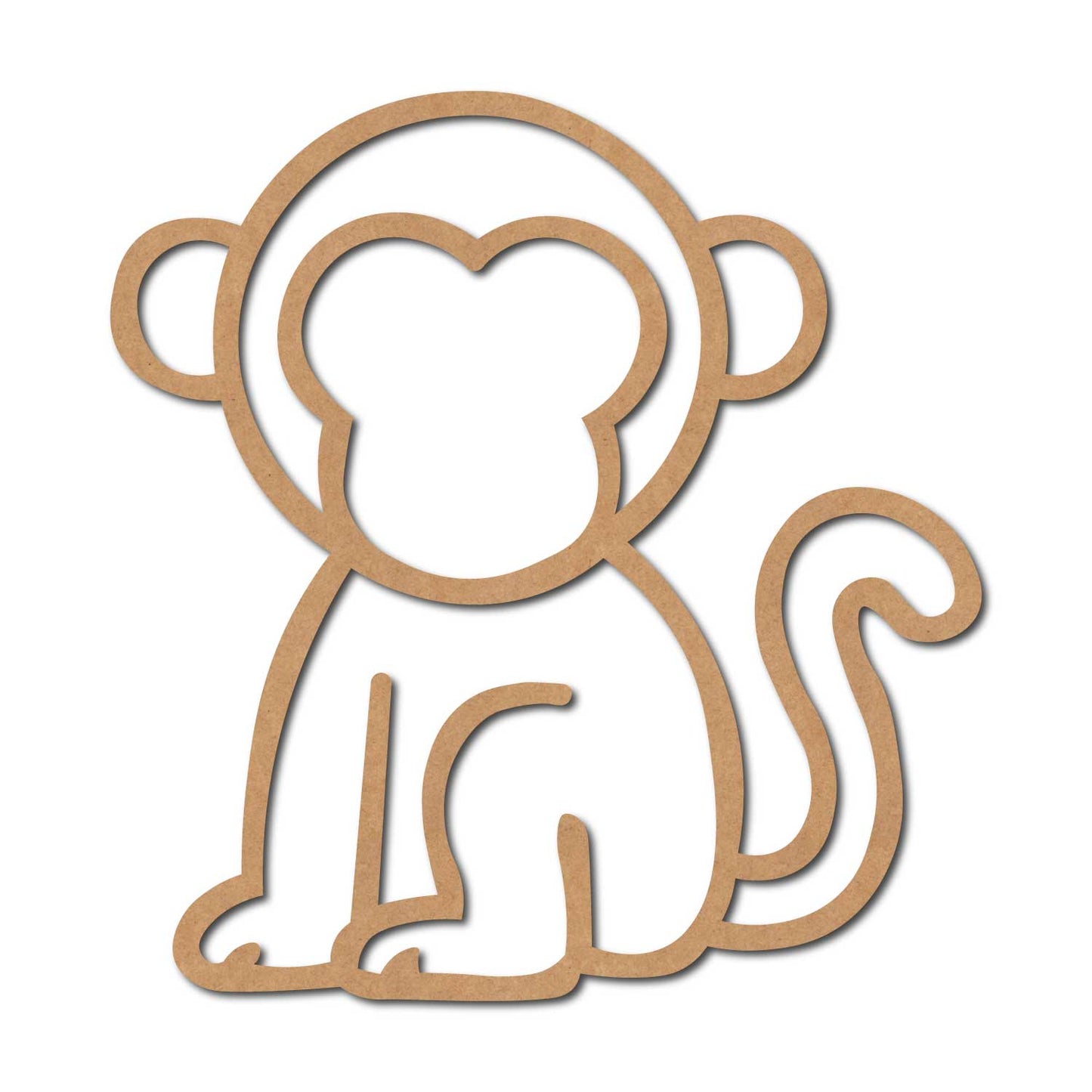 Monkey Cutout MDF Design 2