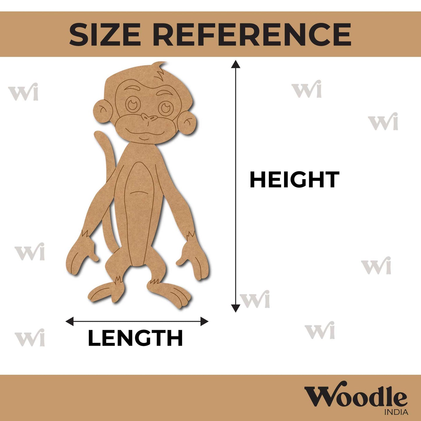 Monkey Pre Marked MDF Design 13