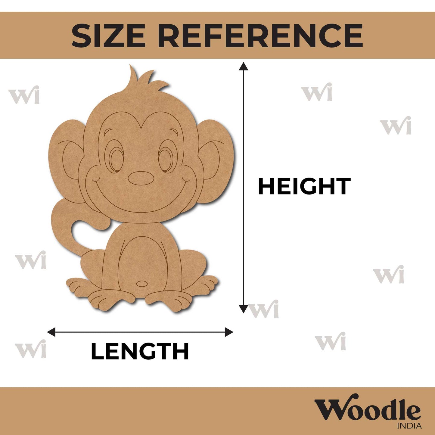 Monkey Pre Marked MDF Design 14