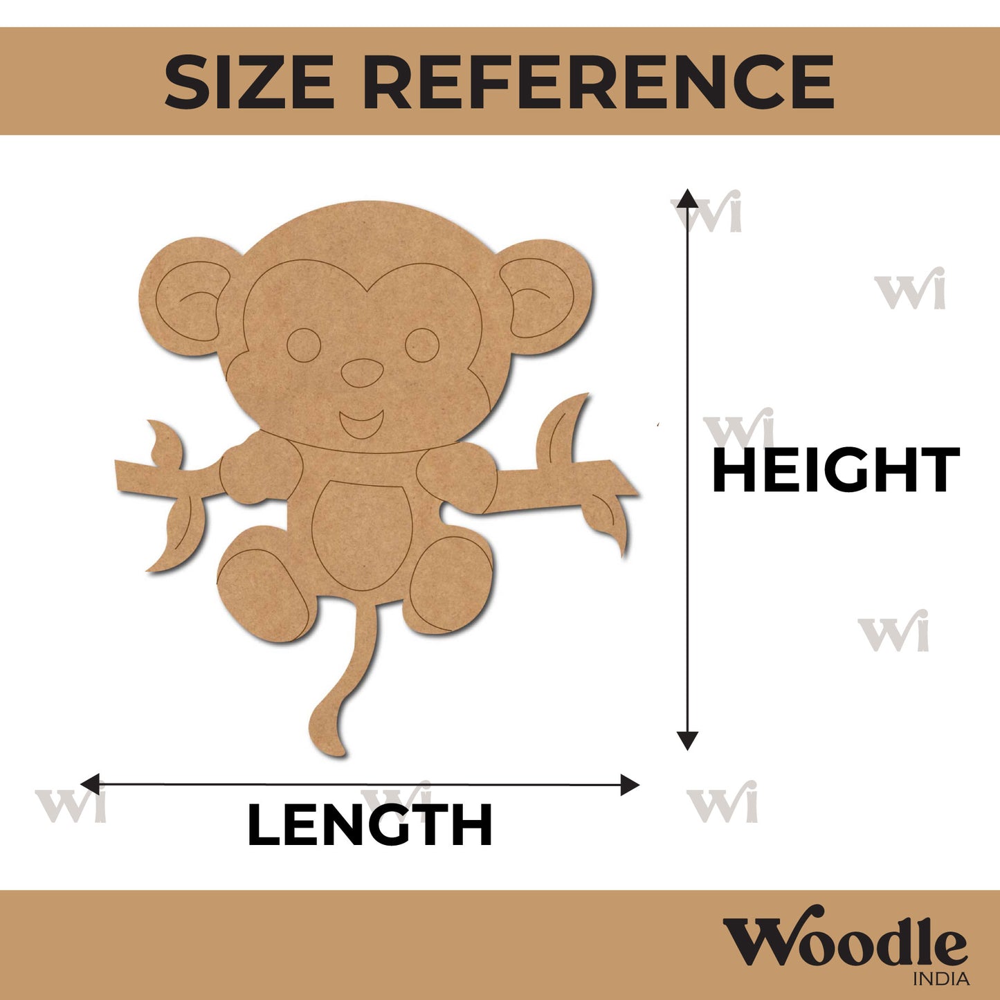 Monkey Pre Marked MDF Design 16