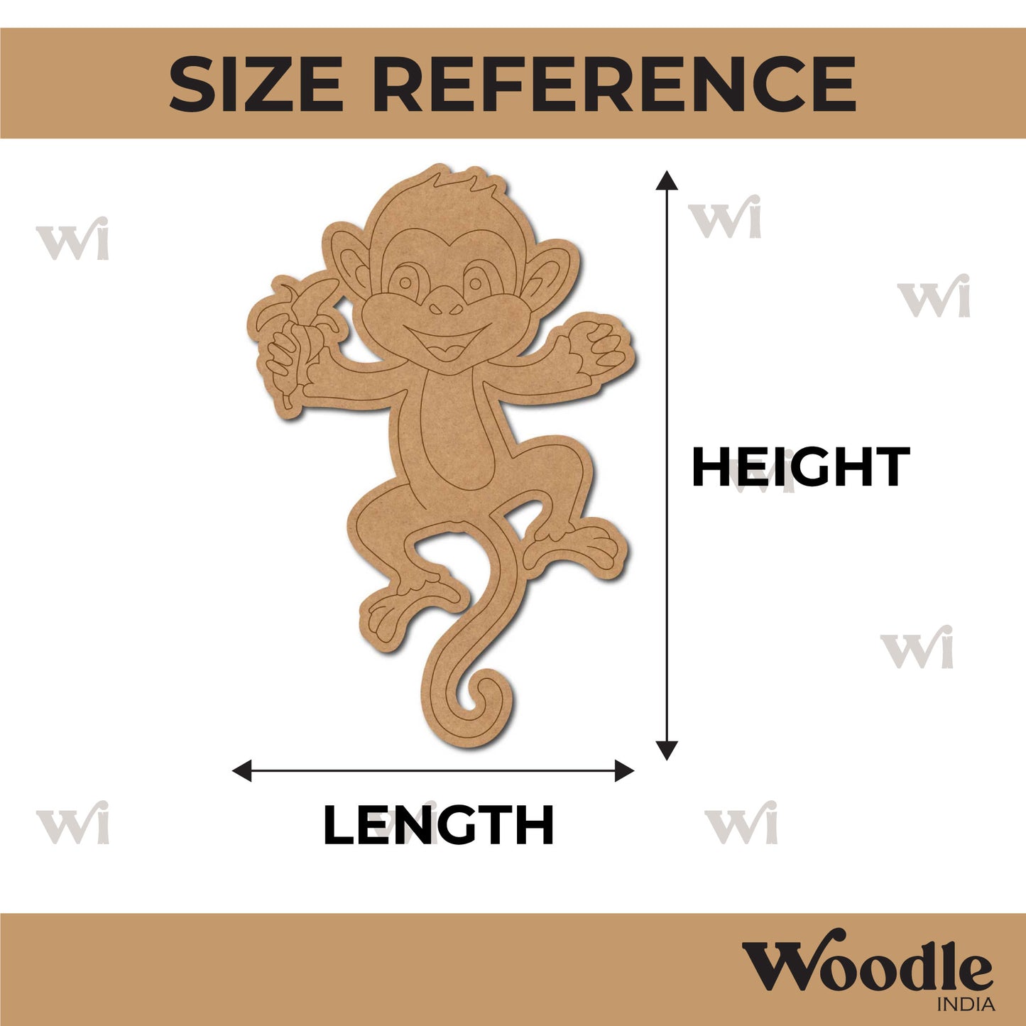 Monkey Pre Marked MDF Design 17