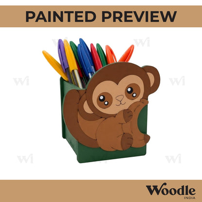 Monkey Pen Stand MDF Design 1