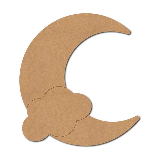 Moon Cloud Pre Marked MDF Design 1