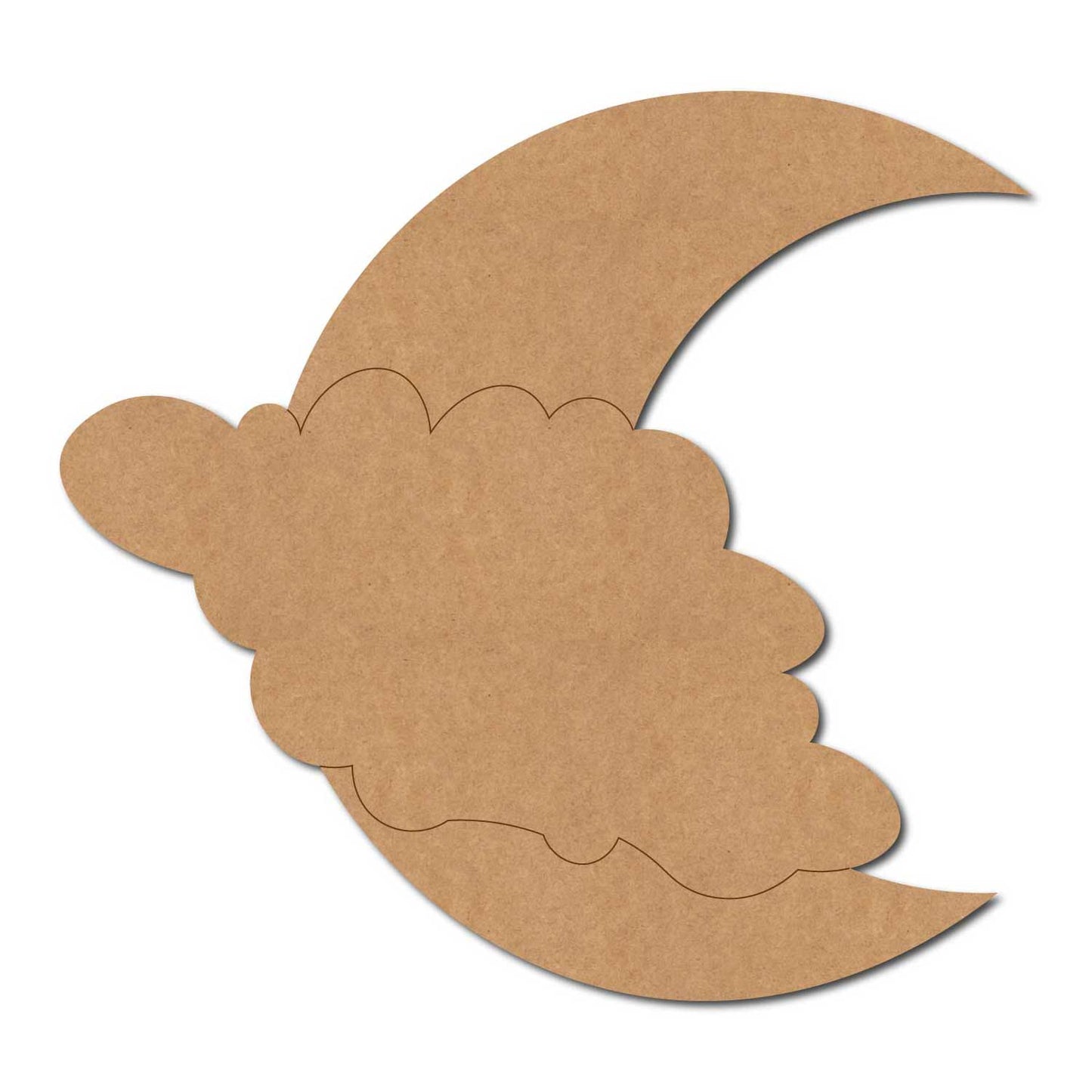 Moon Cloud Pre Marked MDF Design 2