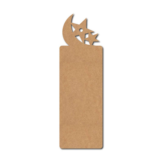 Moon Star Bookmark MDF Design 1