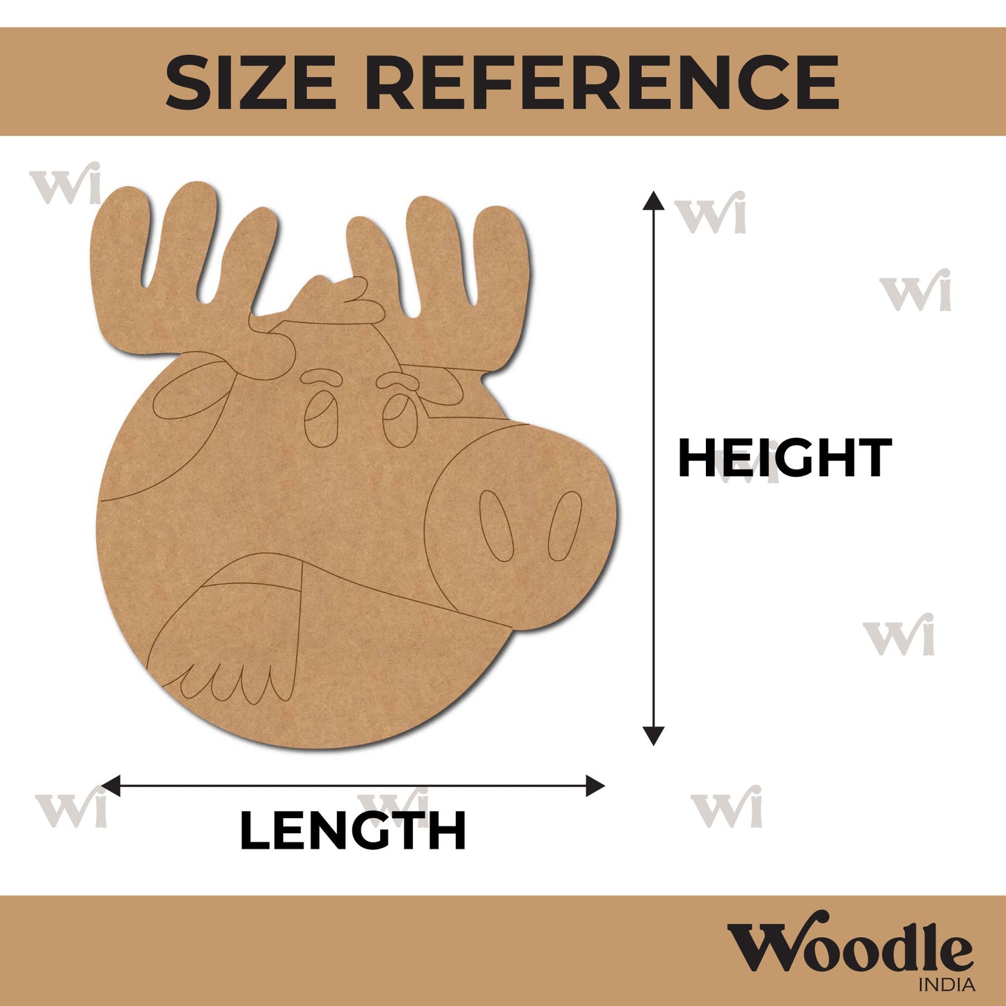 Moose Pre Marked MDF Design 3