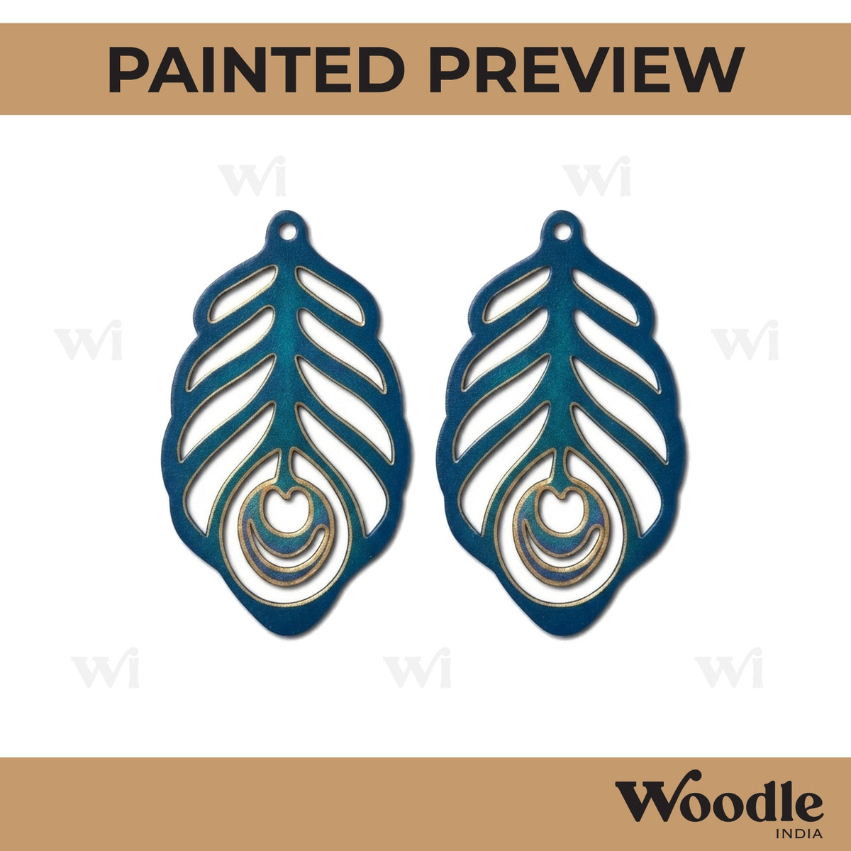 Mor Pankh Earrings MDF Design 1