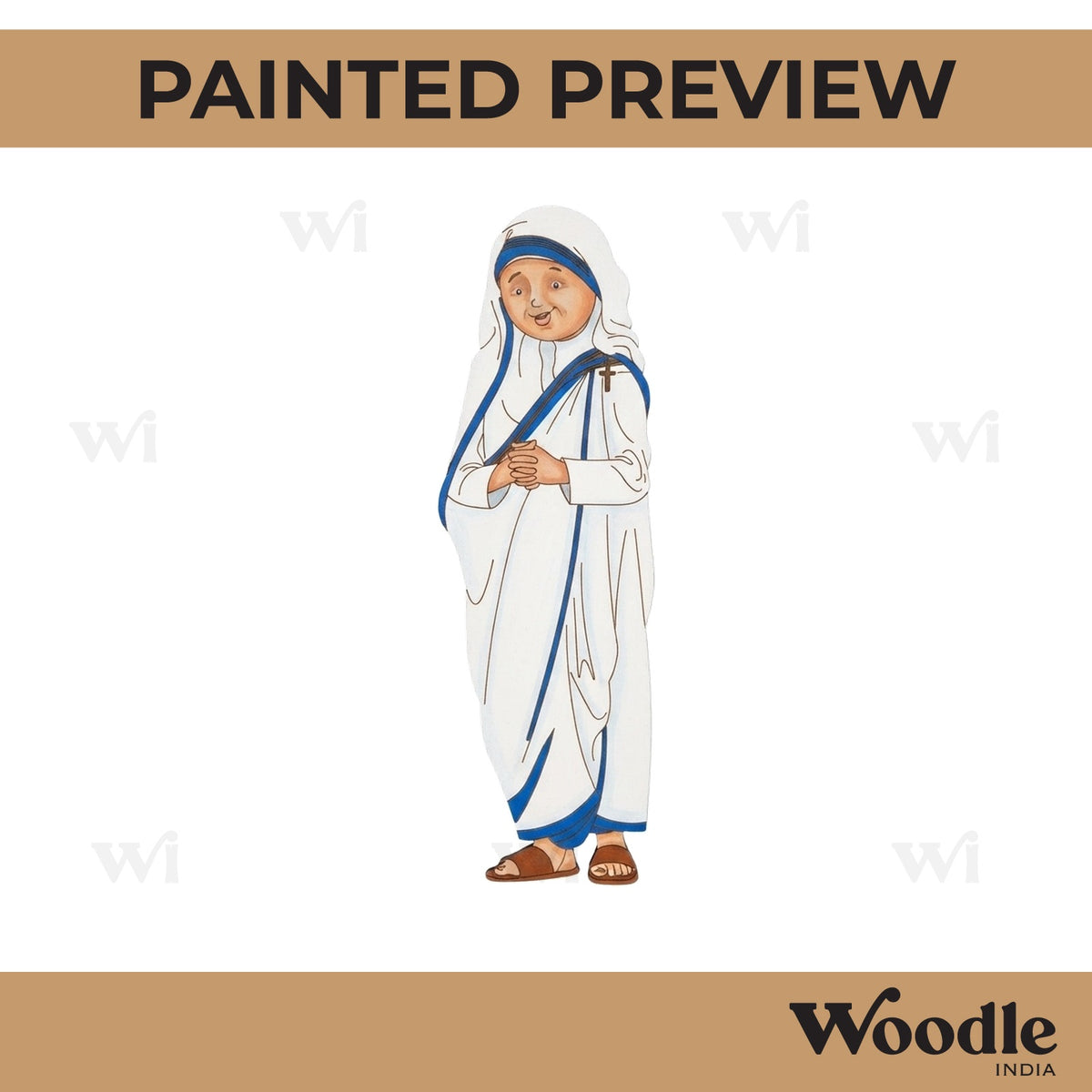 Mother Teresa Pre Marked MDF Design 1