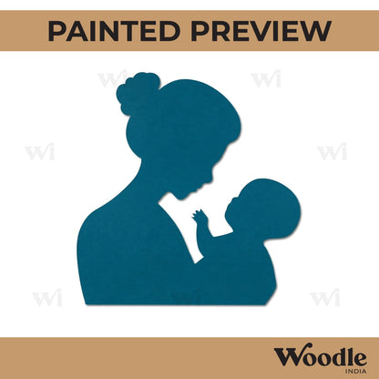 Mother With Child Cutout MDF Design 3