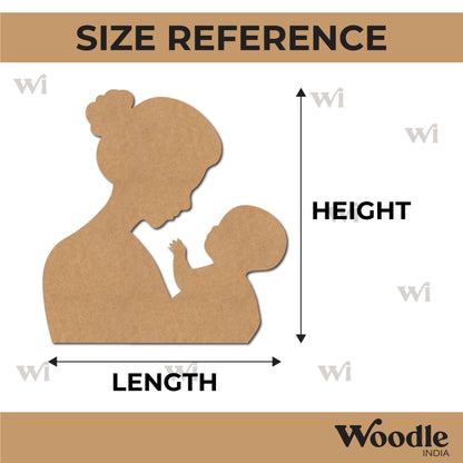 Mother With Child Cutout MDF Design 3