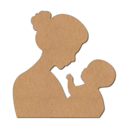 Mother With Child Cutout MDF Design 3