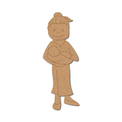Mother With Child Pre Marked MDF Design 1