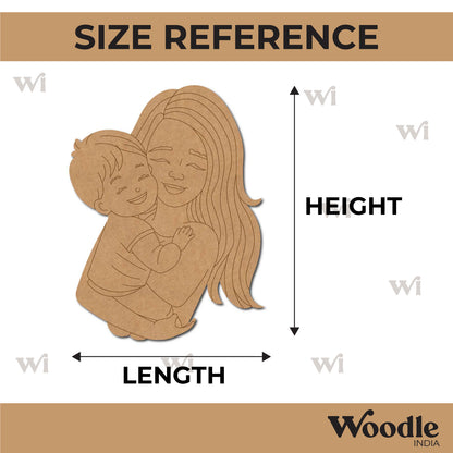 Mother With Child Pre Marked MDF Design 10