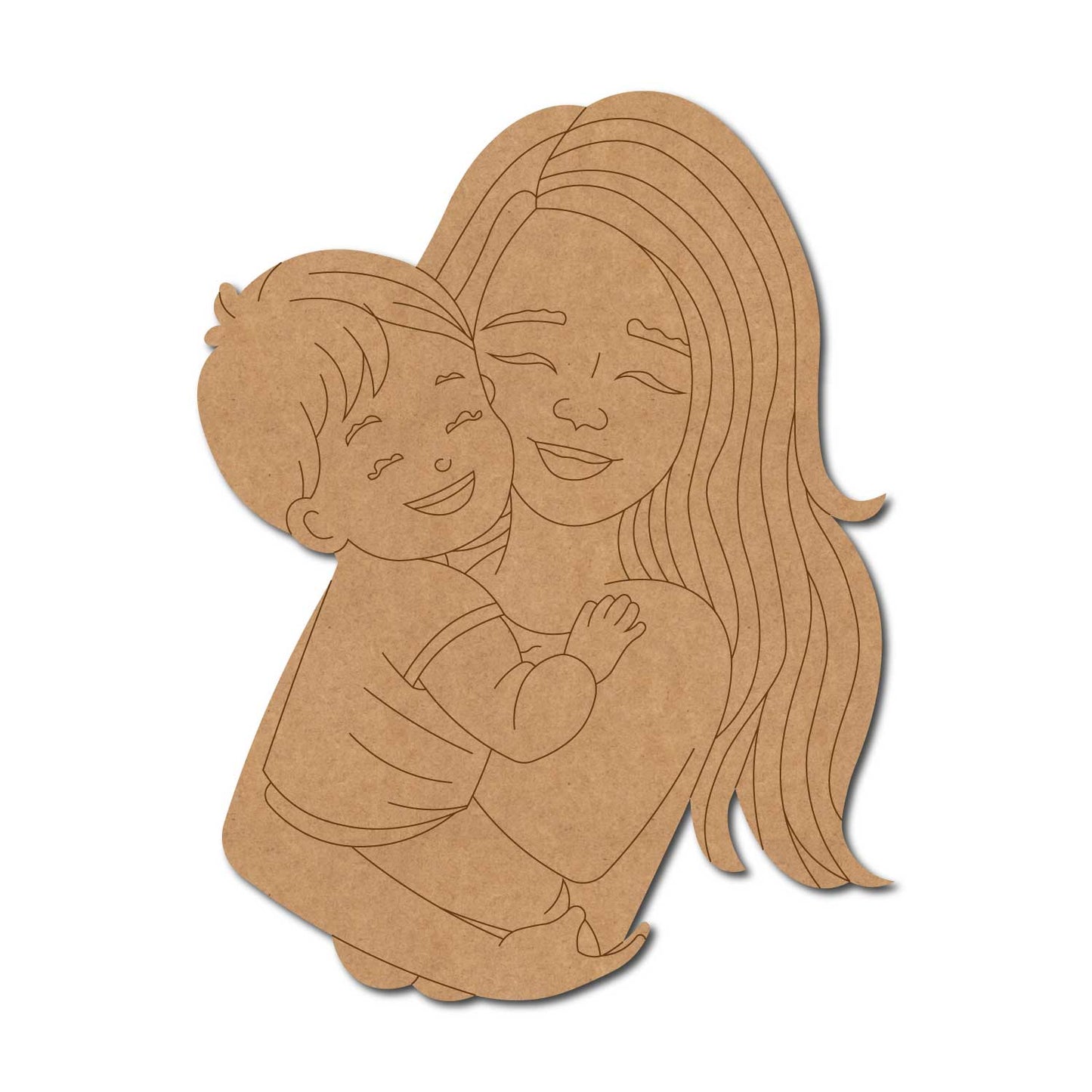 Mother With Child Pre Marked MDF Design 10
