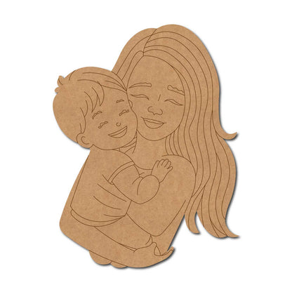 Mother With Child Pre Marked MDF Design 10