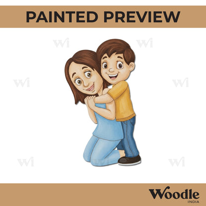 Mother With Child Pre Marked MDF Design 2