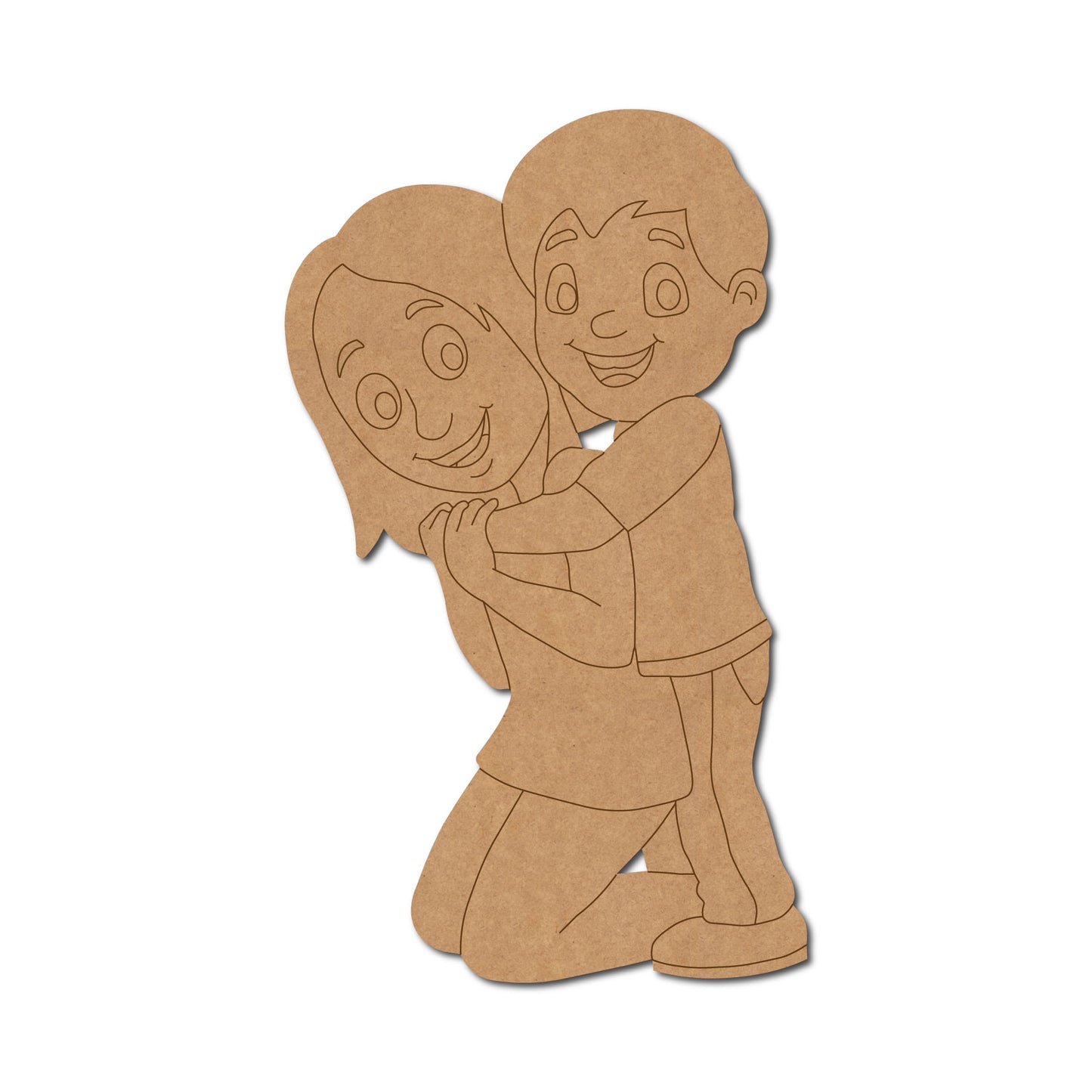 Mother With Child Pre Marked MDF Design 2