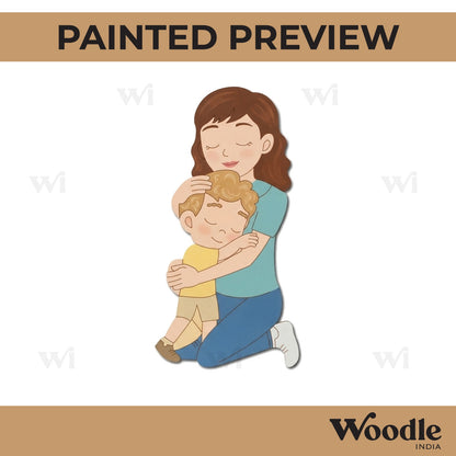 Mother With Child Pre Marked MDF Design 9