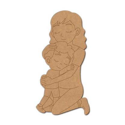 Mother With Child Pre Marked MDF Design 9