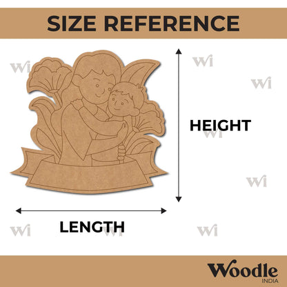 Mother With Children Pre Marked MDF Design 5