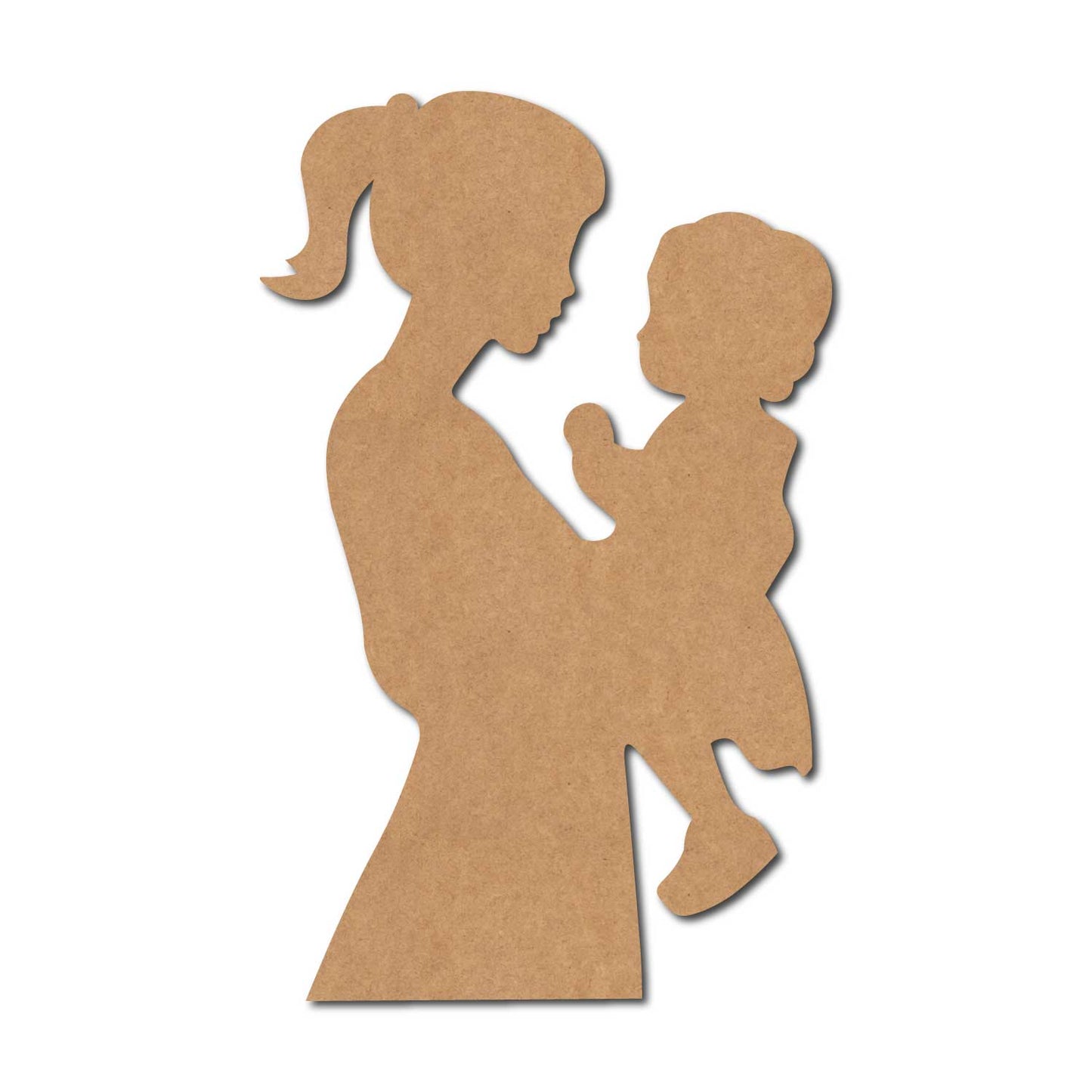 Mother With Daughter Cutout MDF Design 4
