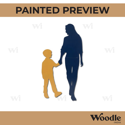 Mother With Son Cutout MDF Design 1