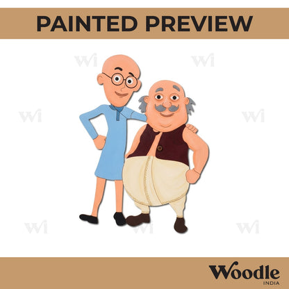 Motu Patlu Cartoon Pre Marked MDF Design 1