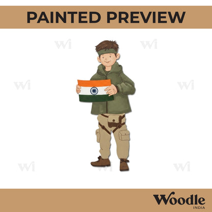 Mountaineer Boy Pre Marked MDF Design 1