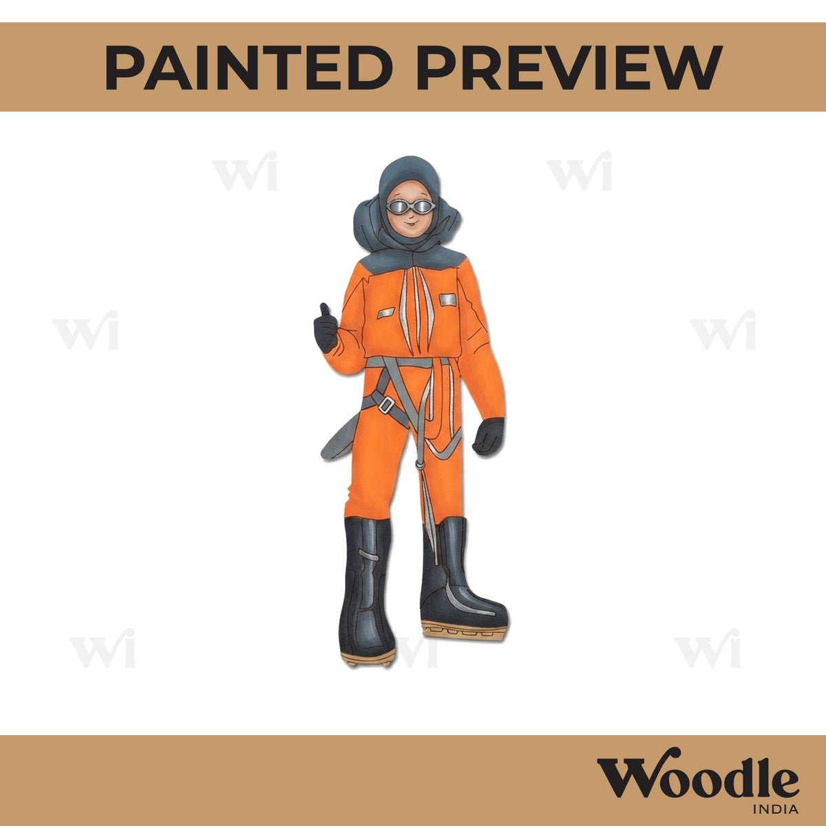 Mountaineer Boy Pre Marked MDF Design 2