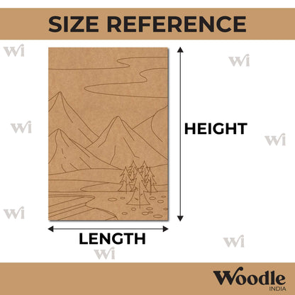 Mountains Scenery Pre Marked Base MDF Design 3