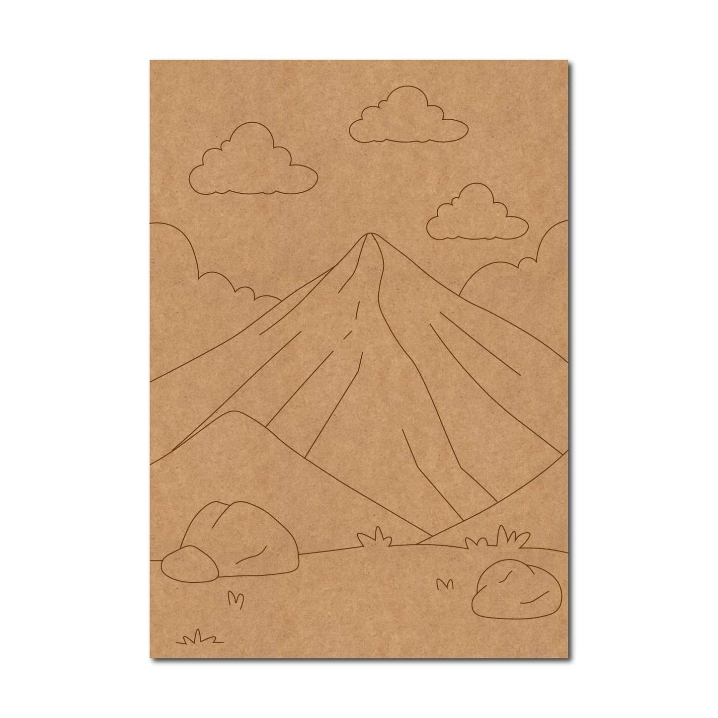Mountains Scenery Pre Marked Base MDF Design 4