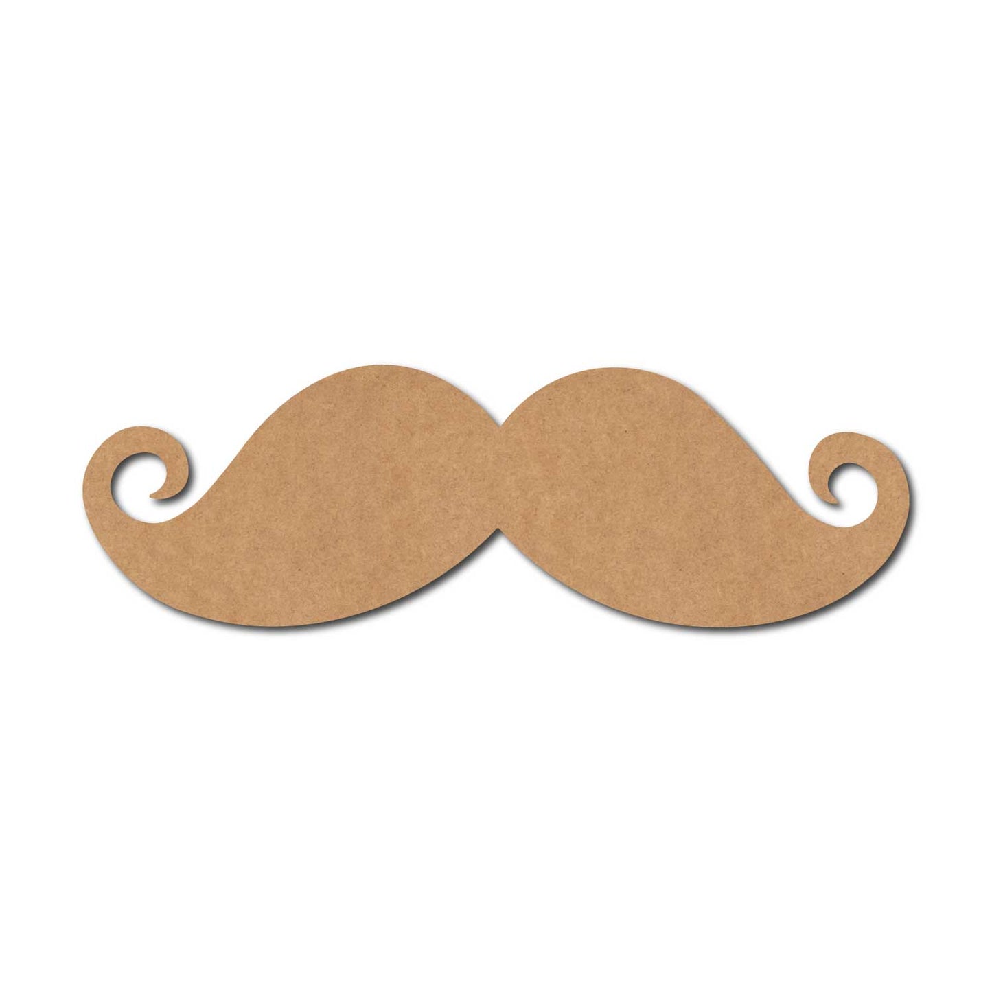 Moustache Cutout MDF Design 2