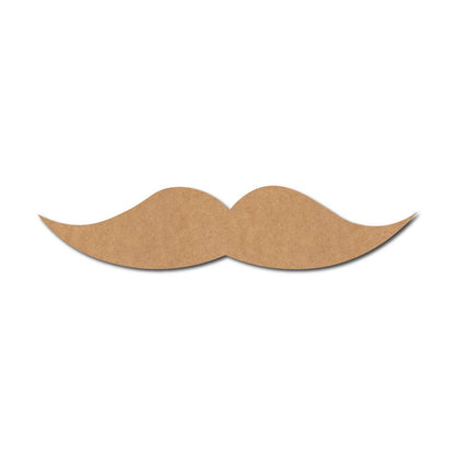 Moustache Cutout MDF Design 3